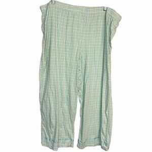 Simply Basic Pull On Capri Pajama Pants Women's XL Multicolor Loungewear Casual